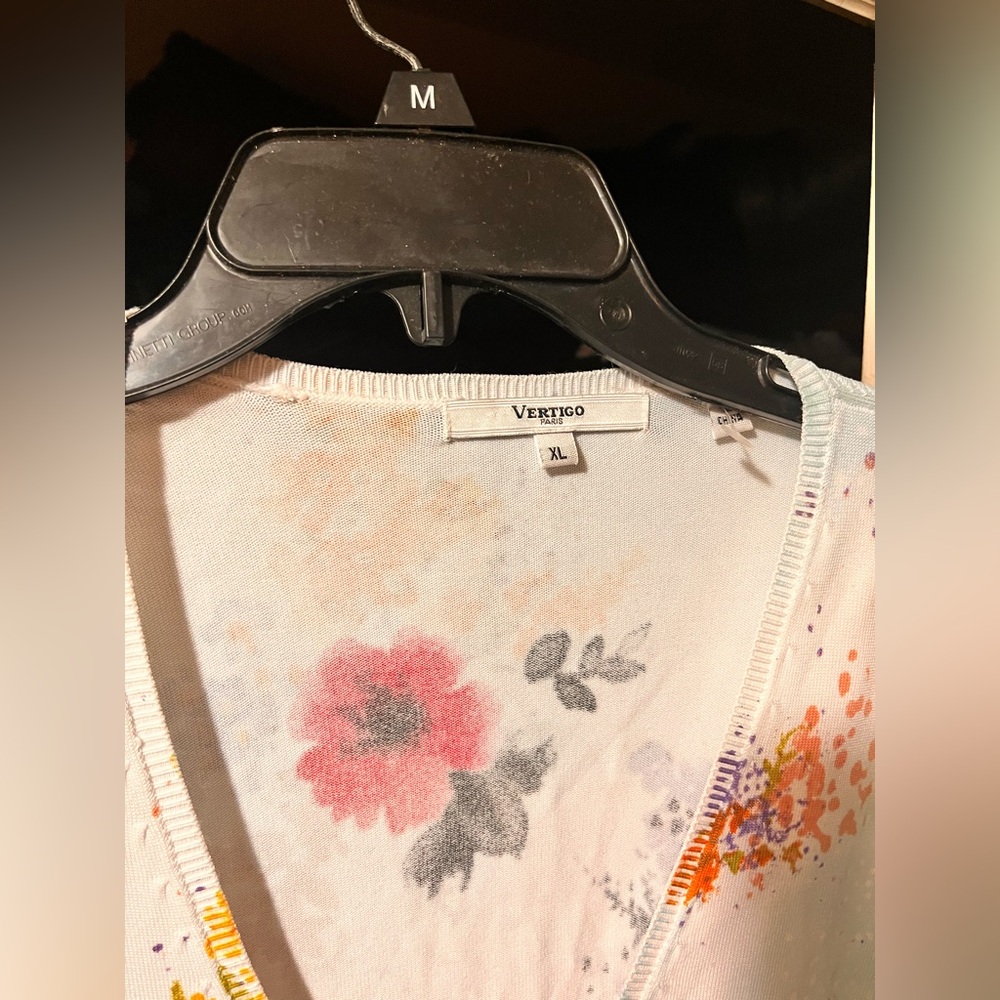 Floral Print Sweater with Bold Colors - Picture 3 of 3